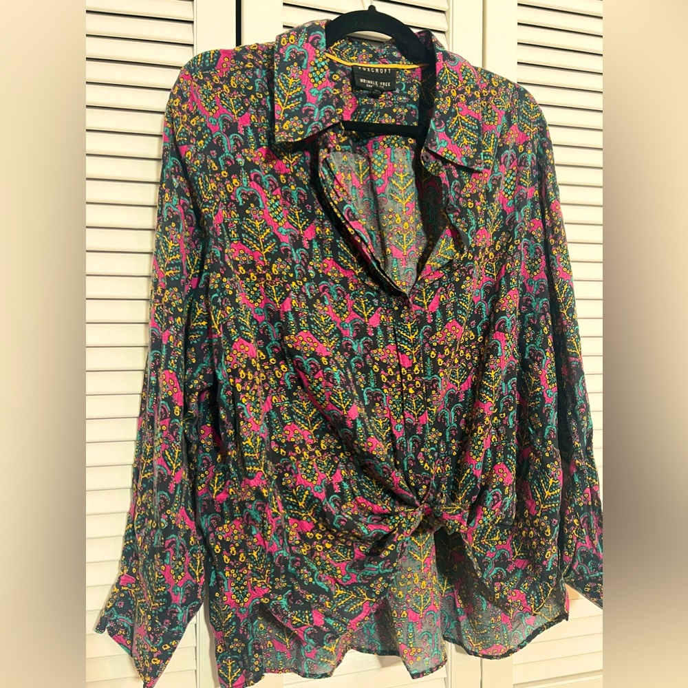 Foxcroft Button Up Blouse